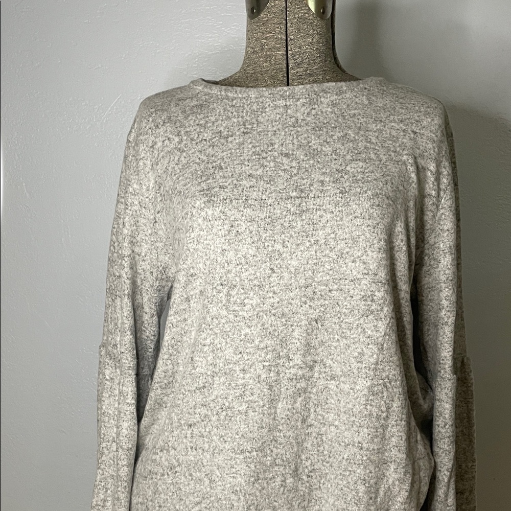 Cozy Heather Grey Sweater
